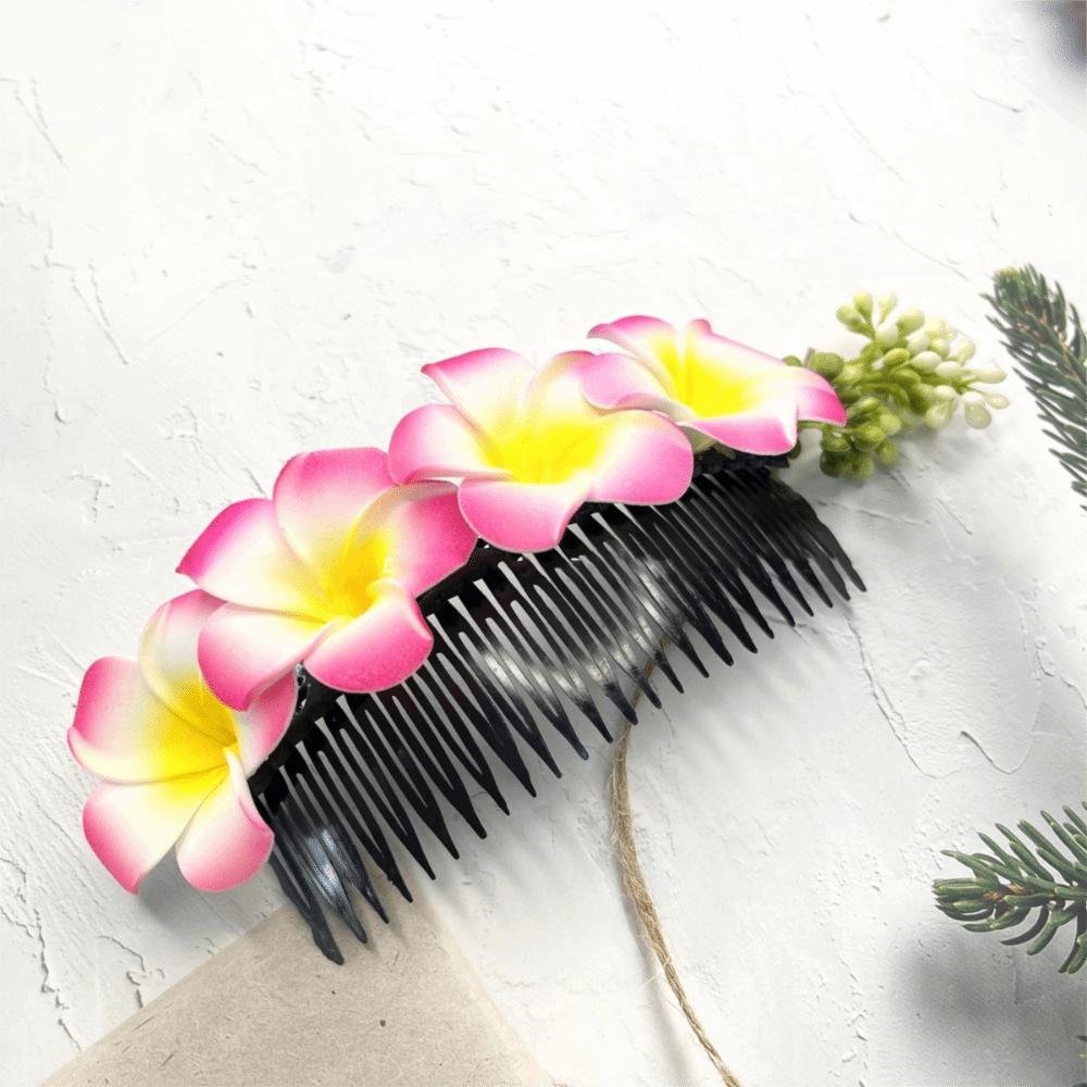 Dai Flower Hairpin Thailand Wedding Bride Accessories Retro Flower Hair Comb  Female Headwear