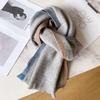 Pure Wool Scarf Women's Autumn and Winter Birthday Gift High-end New Versatile Knitted Warm Shawl Scarf
