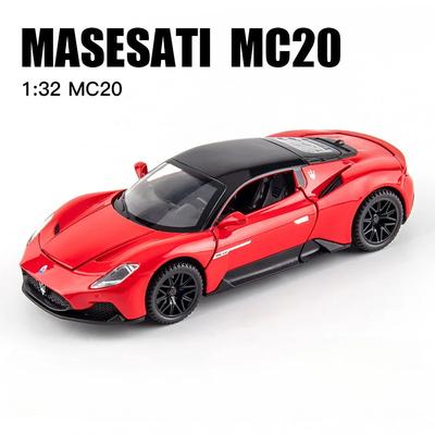 1/32 Maserati MC20 литая модель автомобиля игрушки литые металлические имитации со светом и звуком супер спортивные транспортные средства для мальчиков подарки на день рождения