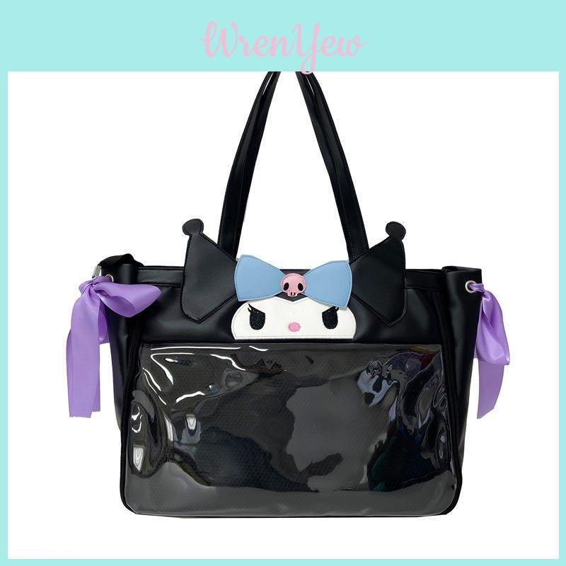 Kuromi Melody Cute Daily Carryall With Adjustable Shoulder Strap And Spacious Interior