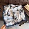 Colorful Printed Silk Feel Square Scarf For Women Summer Sun Protection