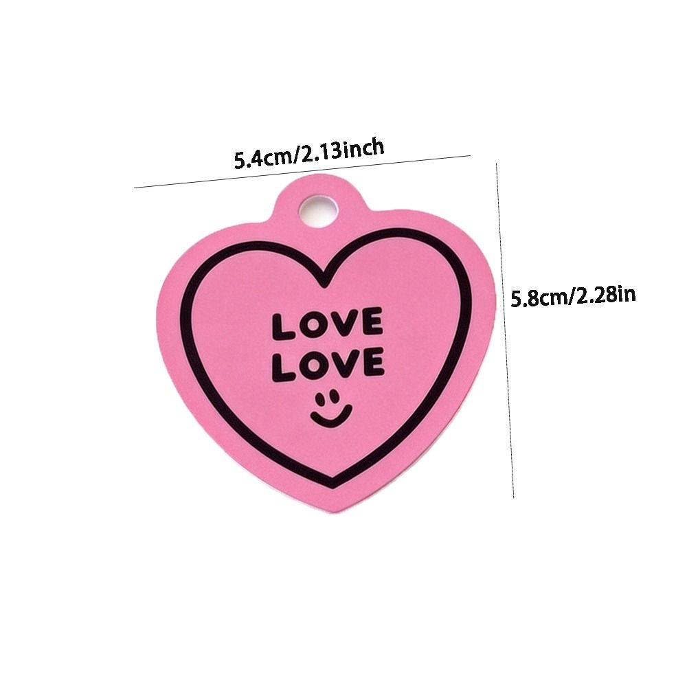 50pcs Heart Shaped Cards Valentine's Day Tags Hanging Decoration DIY Crafts Cake Decor Tag Pink Paper Packaging Decoration Tags