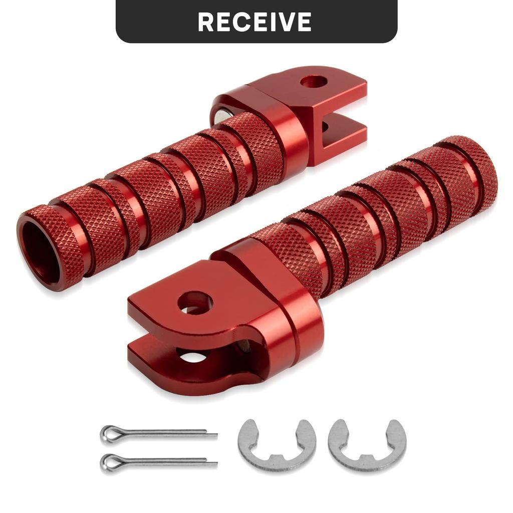 Подножка мотоциклетная передняя педаль противоскользящая серебристый тон подножки для Honda