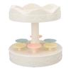 Rotating Dessert Machine Automatic Revolving Double Layer Dessert Display Stand Cupcake Display
