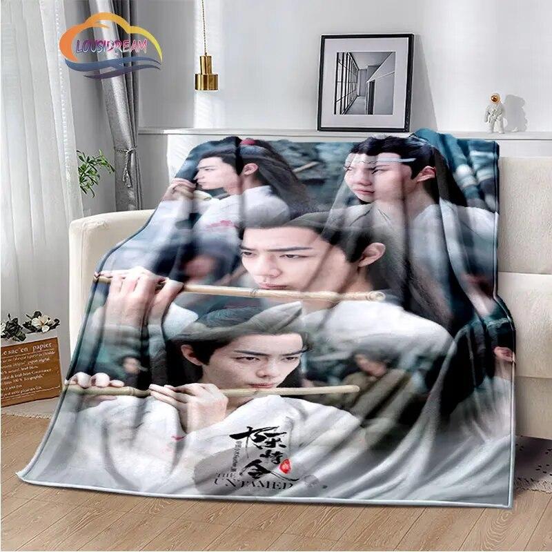 The Untamed Flannel Blankets Popular Tv Weiwuxian Blanket Portable Warm Blanket for Sofa Bed Soft Gifts Girls and Fans