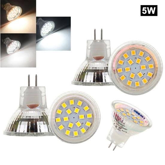 MR11 GU4 5W DC 12-24V 2835SMD Светодиодная лампа прожектора Замените галогенную лампу