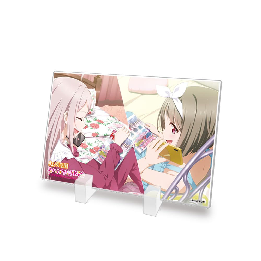 KADOKAWA Love Nijigasaki High School Idol Club Mini Acrylic Plate Kasumi Arashi Tama H80 x W120mm Acrylic Live! & Approx.