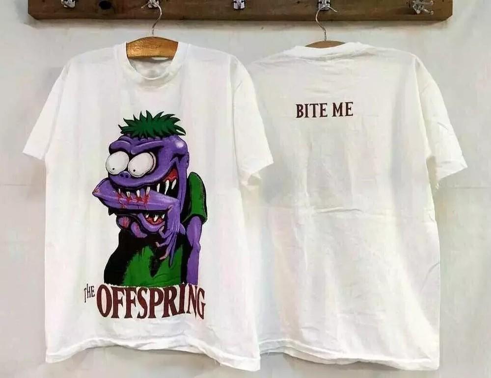 Vintage The Offspring T-Shirt Bite Me Wild Oats Reprint Americana.webp Unisex T-Shirt