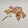 Home Decoration 3-pronged Persian Leaves Fake Flowers Ginkgo Leaf Party Supplies Fan Leaf