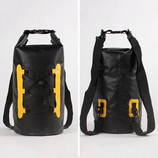 Водонепроницаемый сухой мешок 15 л, большая вместимость, хорошая герметичность, регулируемый быстросъемный, износостойкий, плавающий, водонепроницаемый, мешок для хранения сухого рюкзака