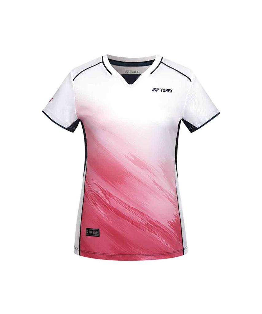YONEX 261Ts008F Белый/Синий Женская Грубая Графическая Игровая Одежда