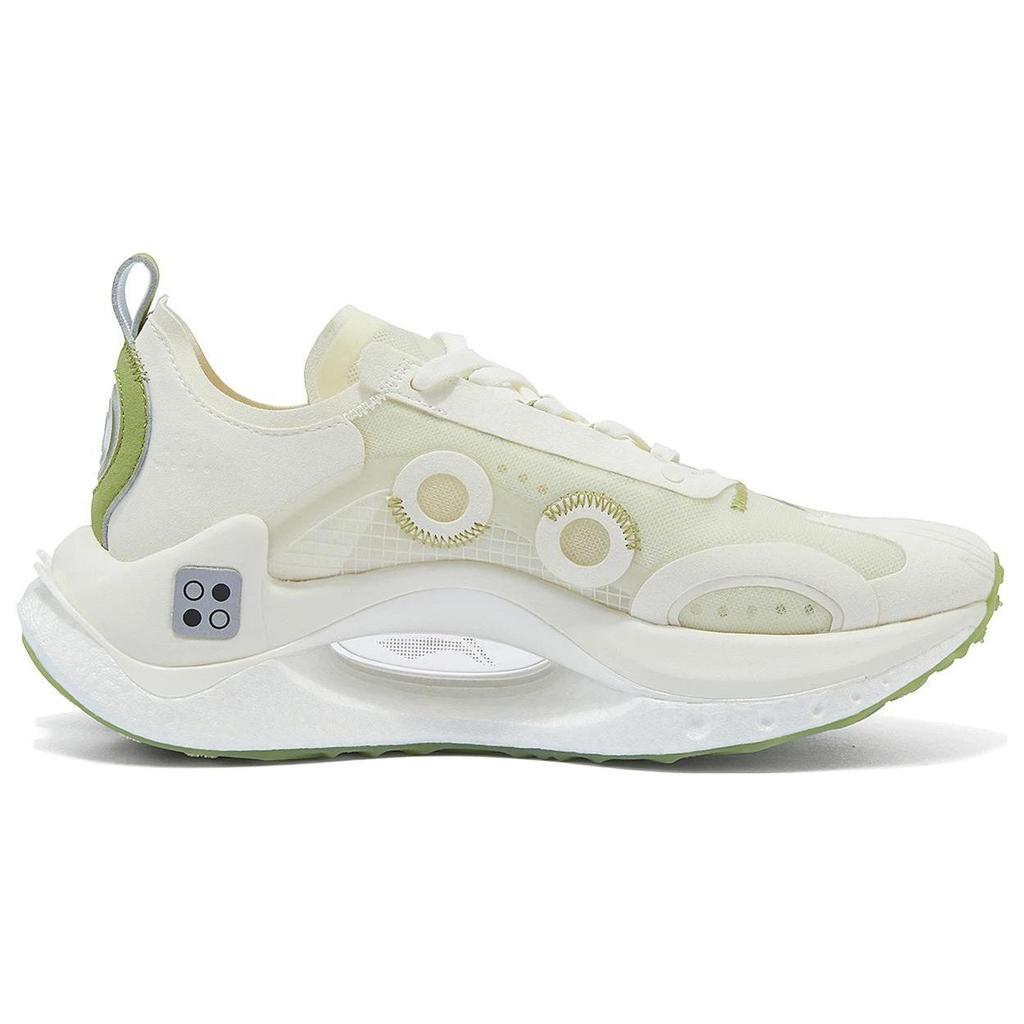 Li Ning Absolute Shadow CRC нескользящие повседневные туфли с низким верхом мужские повседневные туфли белые зеленые AZGT017-1