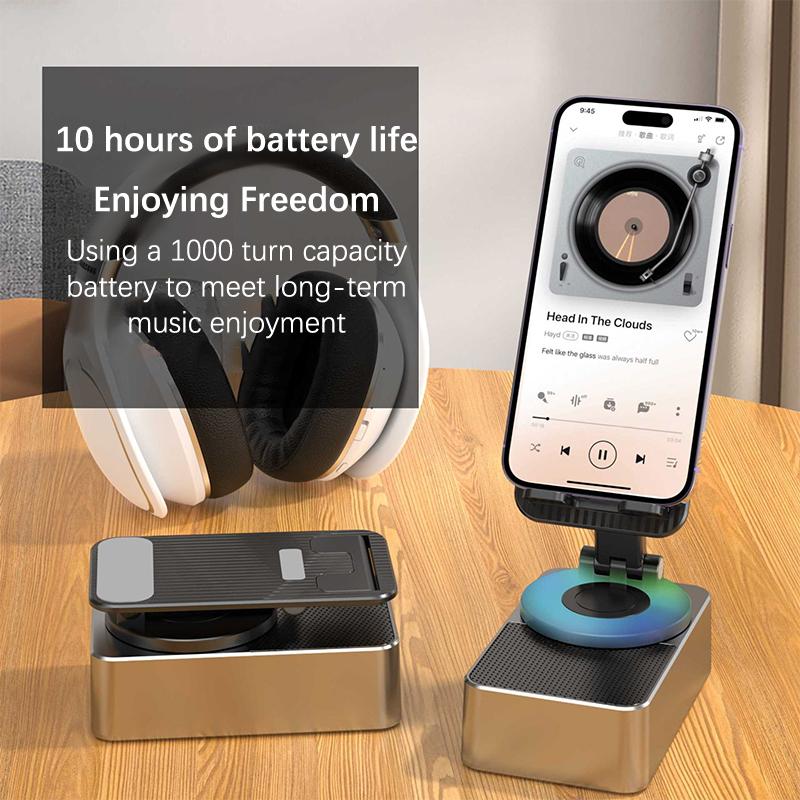 Подставка для мобильного телефона с Bluetooth-совместимым динамиком, регулируемая, портативная, настольная, складная, для прямых трансляций, ленивая, противоскользящая