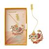 Chinese Lion Dance Enamel Bookmark - Cultural Gift for Students