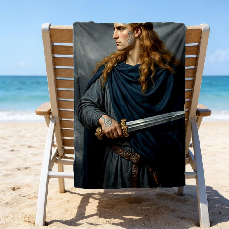 Ultra-Soft Beach Towel with Heroes of Gaul Theme,Ideal for Pool - Camping, Diving - Perfect Travel Essential, Vibrant Beach Towel.