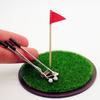 Mini Golf Club Set Miniature Golf Clubs with Golf Balls Flag 1/12 Miniatures Dolls Golf Accessories for Kids Pretend Play