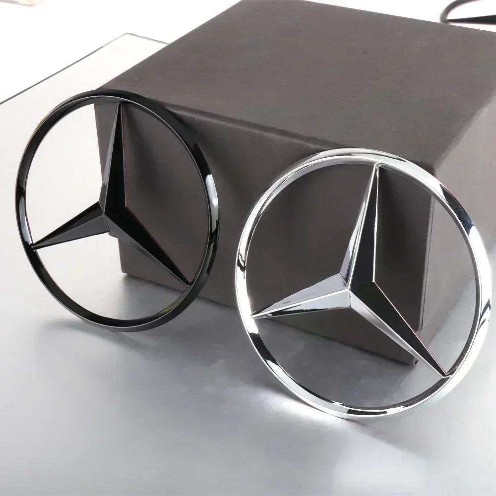 70 мм 3D Металлическая Наклейка для Стайлинга Автомобиля, Значок на Капот Двигателя, Декор для Mercedes Benz E C G M S A B Класса W176 W204 W212 GLC CLA W168 W202