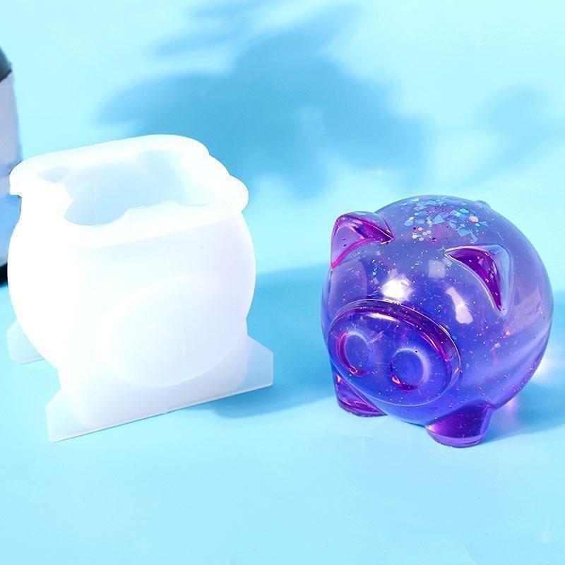 Форма для самостоятельного изготовления эпоксидной смолы, украшение в виде свиньи, силиконовая форма, формы из эпоксидной смолы, формы для домашнего декора