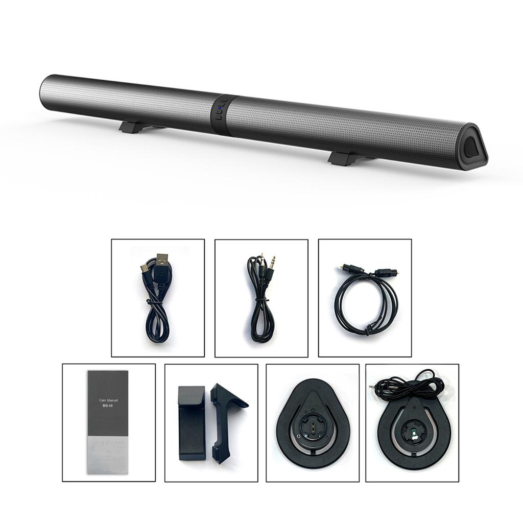 BS-56 TV Computer Desktop BT Stereo Detachable Wireless Soundbar Ultra-loud Stage Stereo Space