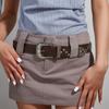 Retro Y2K Wide Belt Punk PU Leather Waistbands Fashion Star Rivet Waist Belt  Summer
