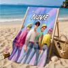 Custom Name Fantasy Night Trio K-Pop Beach Towel Microfiber Beach Towel, Lightweight and Quick-Dry, for Summer Travel, Swimming Pool Gift