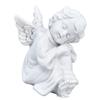 Cherub Statue Synthetic Resin Material Lovely Style White Baby Figurines for Party