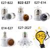 E14 E27 B22 Bulb Adapter Lamp Converter Base Holder Extender Light Led B22 2e27