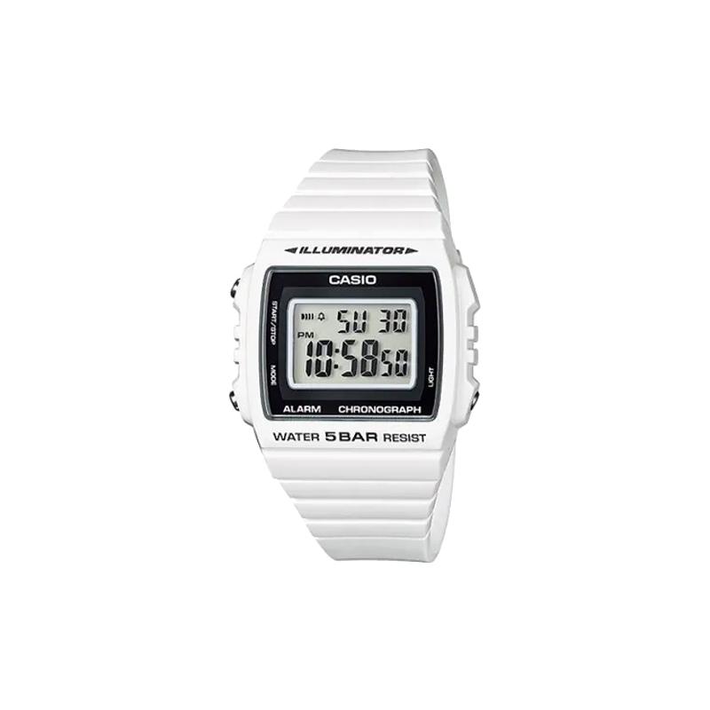 Casio Серия YOUTH - силиконовые маленькие квадраты, модные, простые и нейтральные, кварцевый механизм, полимерный ремешок, японские и корейские часы, W-215H-7AJH