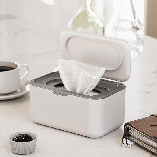 Коробка для влажных салфеток в ванной комнате Диспенсер для салфеток Большой емкости Широкое отверстие Многоразовый органайзер для влажной туалетной бумаги