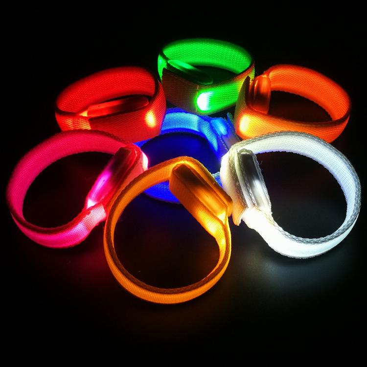 Custom LED Flashing Wristband for Events - Colorful, Fluorescent Cheer Stick with Logo Option