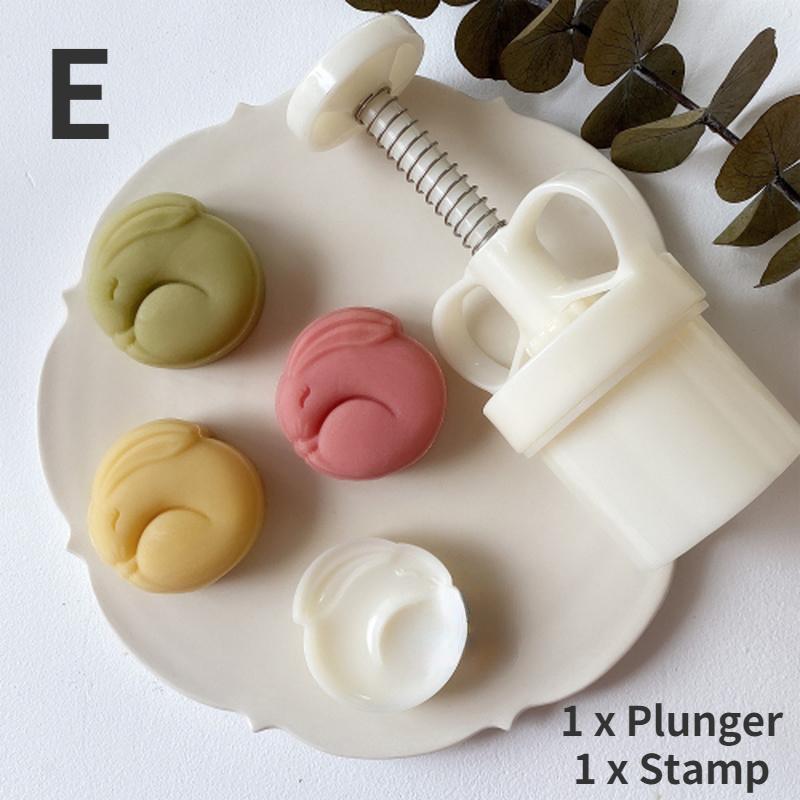 2/4 шт., 50 г, 3D форма кролика, 50 г, формы для лунного кекса, многоцелевой многоразовый инструмент для украшения праздничного печенья