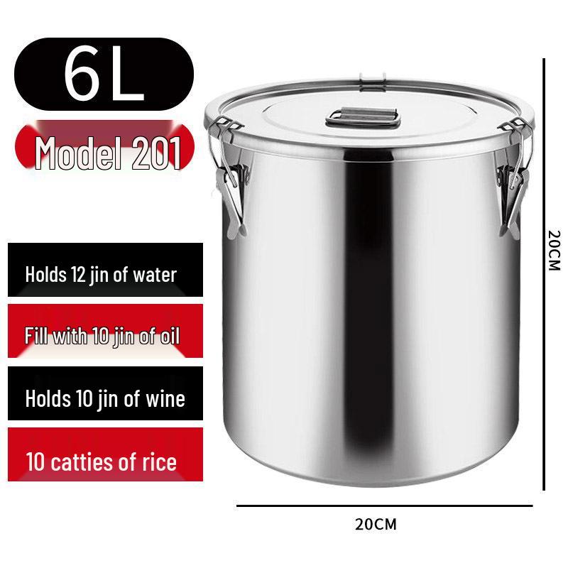Герметичный многоцелевой бочонок из нержавеющей стали 304 для хранения вина, чая, молока, для ферментации, масла или риса
