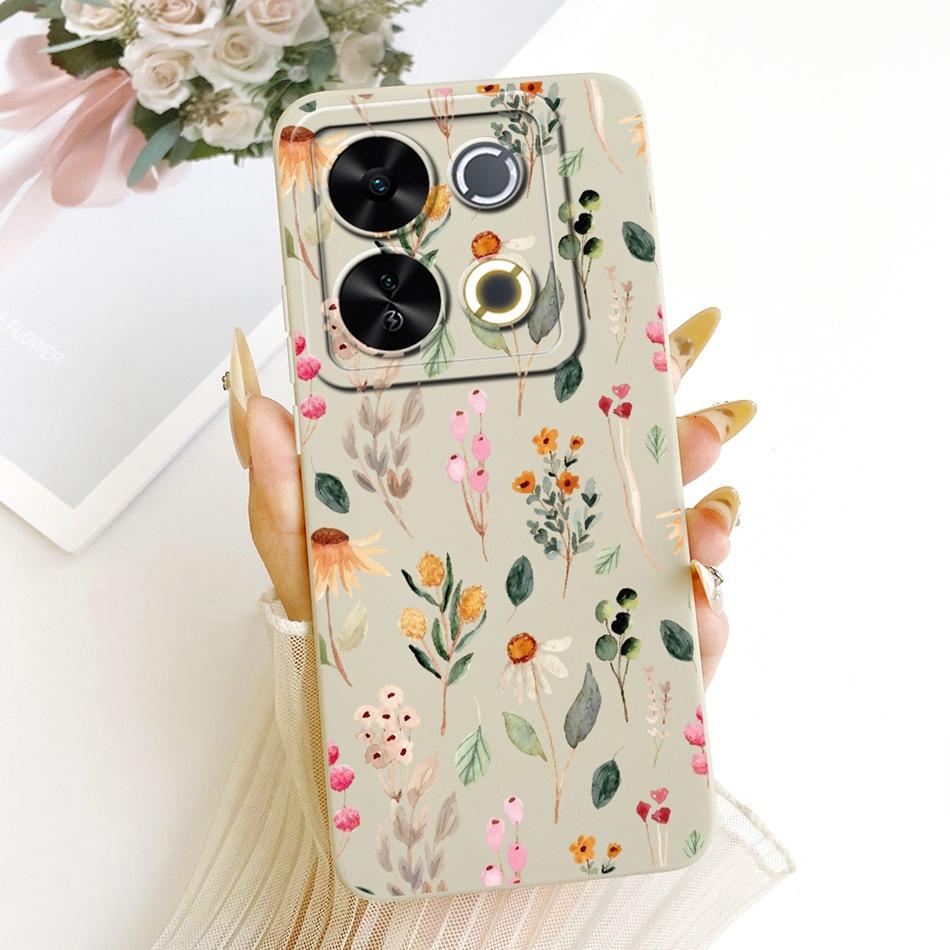 For ITEL P65 Cute Cat Flower Cartoon Phone Case For Itel P671L ItelP65 Shockproof Soft Silicone Covers Bumpers
