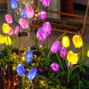 1pcs Solar Outdoor Courtyard Decoration Waterproof Tulip Lamp Garden Villa Plug-in Lawn Lamp Outdoor Plug-in Lamp