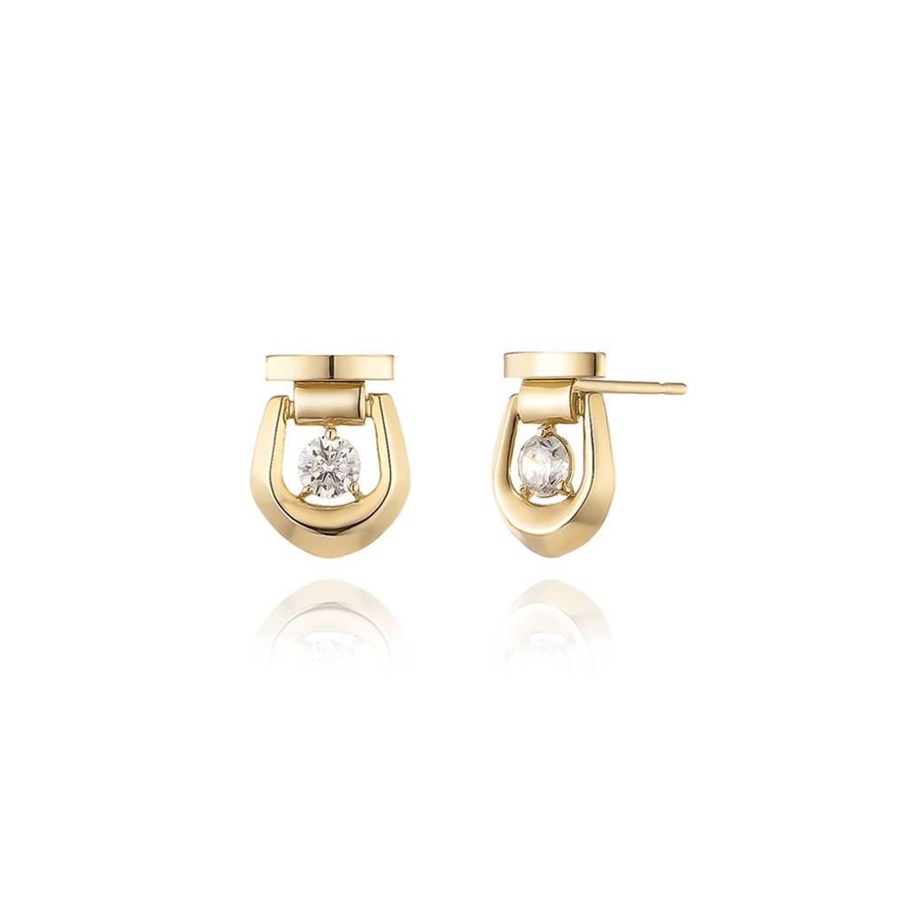 LLOYD Lovelock Mini Buckle 14K Earrings LPTO2001T_14K