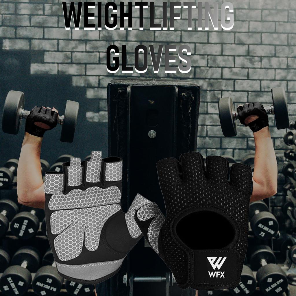 WESTWOOD FOX Breathable Fitness Gloves for Men Women Weightlifting Bodybuilding
