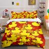 "Yellow Duck Pattern Home Decor" Soft Comfortable Duvet Cover Bedding Set Included 1*Duvet Cover & 2*Pillowcases, gift