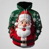 Santa Claus 3d Printed Hoodies For Men's Vintage Funny Graphic Pullovers Male Casual Hooded Sweatshirts Kid's Fashion Hoody