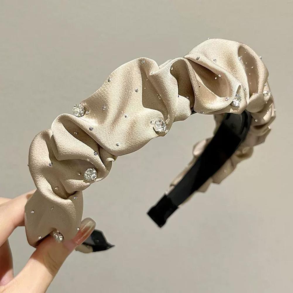 Роскошные ободки для волос со стразами для женщин, однотонные модные ободки для волос, обручи, ободки Ha K2P6