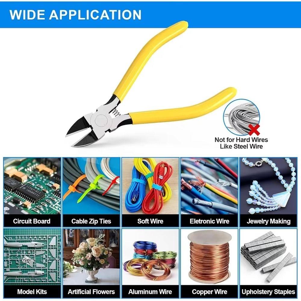 Ultra Sharp Cutting Pliers Precision Side Cutter New Flush Cutter  for Cables Wires Craft Cutting