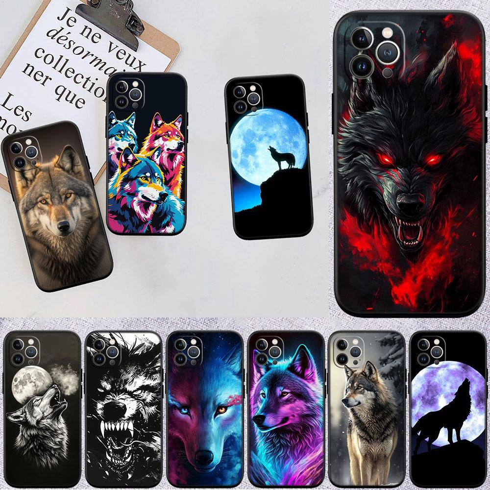 LO7 Animal Wolf Soft Shell Phone Case for Samsung Galaxy Note 10 20 S23 S24 S25 Ultra FE Plus Edge Lite A02S A35 A07 A17