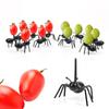 24PCS Cute Mini Ant Fruit Forks - Eco-Friendly Plastic Dessert Forks for Kids, Kitchen & Bar