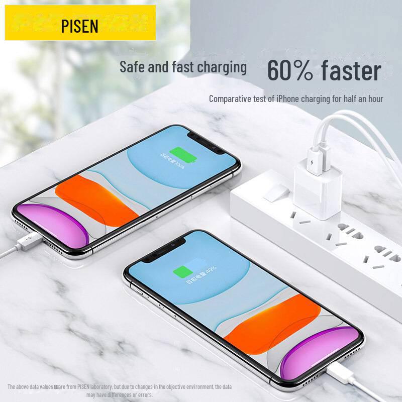 PISEN 2A Быстрое двойное USB-зарядное устройство для Apple и Huawei