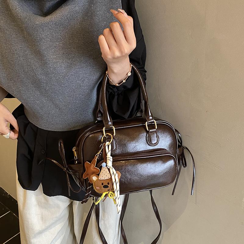 Премиальный рюкзак из жирной кожи в стиле ретро для женщин, новая мода 2025, универсальная сумка для работы, многоцелевая сумка