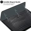 Сумка-чехол-портфель из кожи крокодила для ноутбука Macbook Air 13 14 15 16 дюймов, чипы M5 M4 M3 M2, чехол для Mac Book Pro, аксессуары