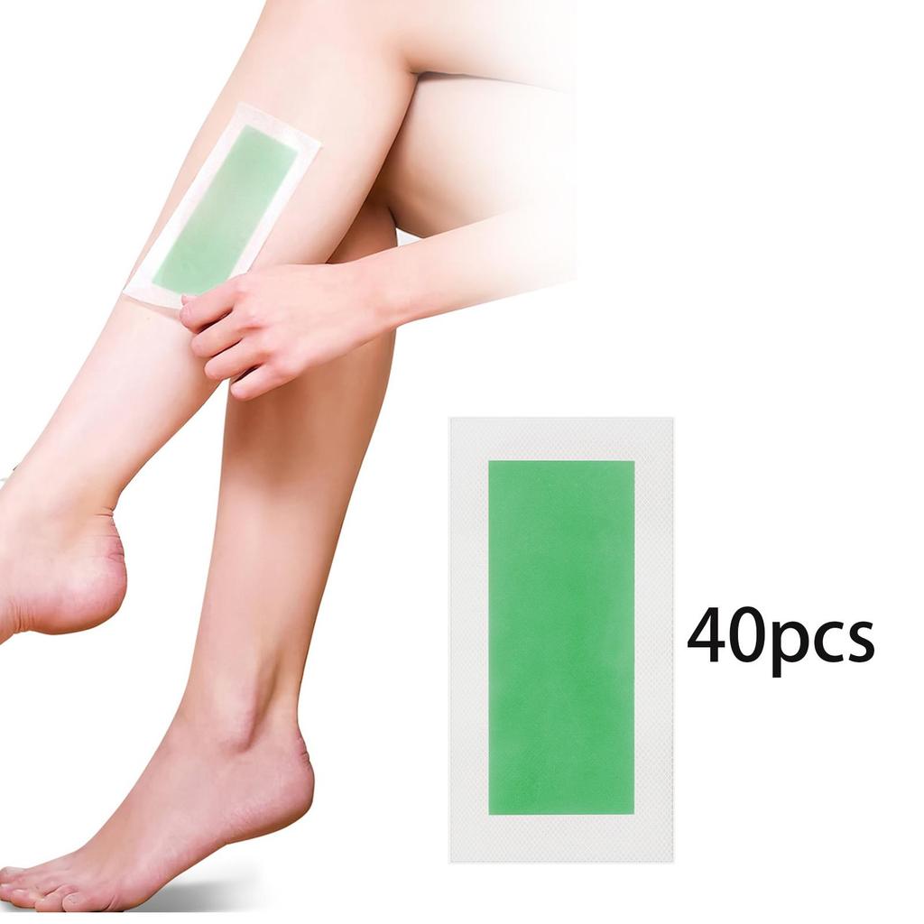 40x восковые полоски для удаления волос, двухсторонняя восковая бумага, полоски для удаления домашнего воска, набор для тела, губ, бровей, подмышек, лица, бикини