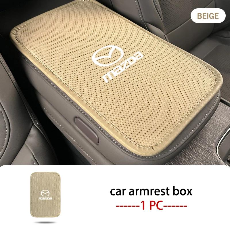 2025 Hot Car Center Console Covers Soft Armrest Mat Styling Accessories For Mazda 6 3 CX5 5 2 323 CX7 Demio Atenza Axela MX30 CX