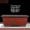 Purple Clay Rectangular Bonsai Trough Pot