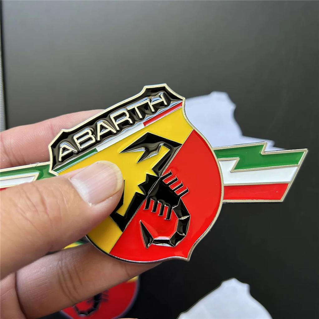 3D Автомобильные Наклейки Эмблема Авто Боковое Крыло Значок Наклейка на Багажник Для Fiat Abarth 500 124 125 595 Punto Bravo Скорпион Стайлинг Аксессуары