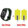 Силиконовый ремешок + защитная пленка для Huawei Band 6 7 8 NFC Smart Band Сменный мягкий браслет ремешки для Huawei Band 6 7 8 чехол